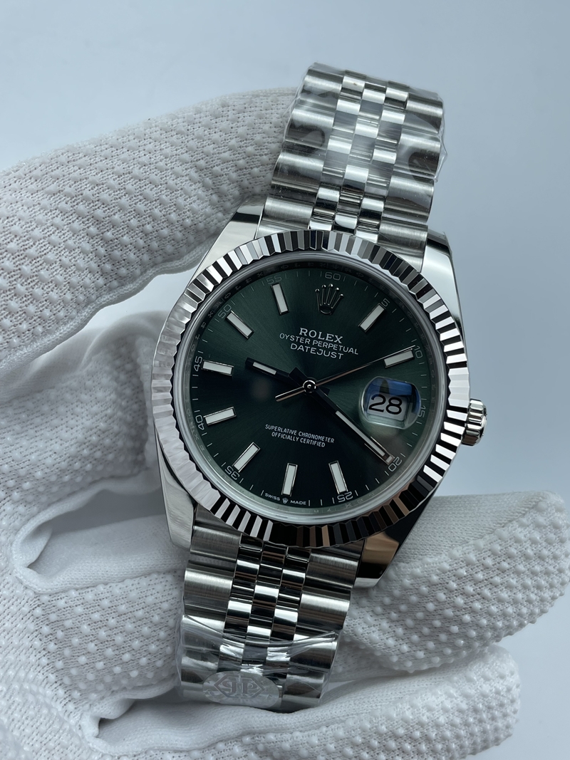 (준비완료/특급배송)NO.3475/롤렉스 데이저스트 41 민트그린 바 인덱스 126334 QP공장