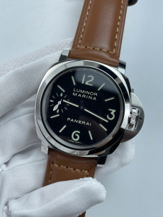 (준비완료/특급배송 )NO.3535/HW공장 파네라이 루미노르 마리나 PAM111 스틸 가죽스트랩