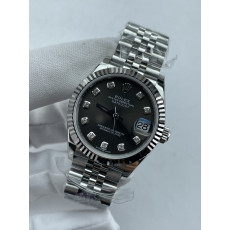 (준비완료/특급배송)NO.3694/롤렉스 데이저스트 31mm 여성용 시계 그레이다이얼 텐포인트 플루티드 베젤 쥬빌레 밴드 (QP공장)